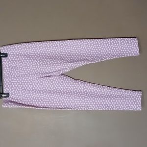 No Boundaries Purple w White Flowered Leggings XL (15-17)